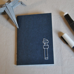 Carnet Sabre Laser bleu -...